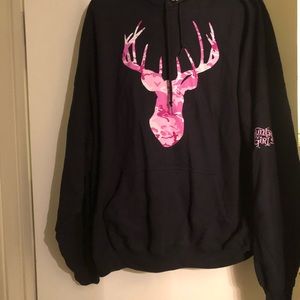 Black Country girl sweatshirt with pink camo deer